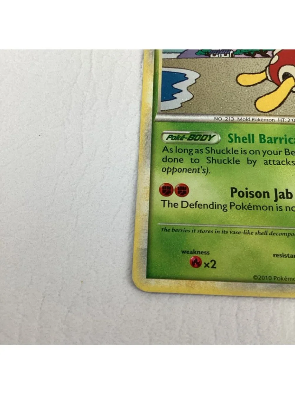 Shuckle 11/123 Heartgold & Soulsilver Pokemon TCG Card Holo Rare 2010 EX Cond
